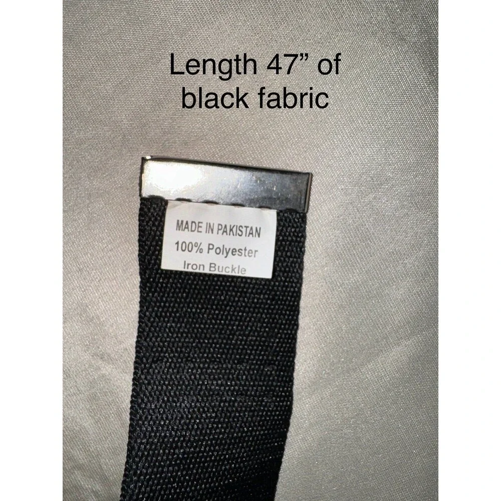 NAGA Fighter web woven black‎ and gray buckle down belt
